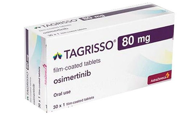 A picture of Tagrisso, osimertinib, tablets are an effective treatment for EGFR lung cancer