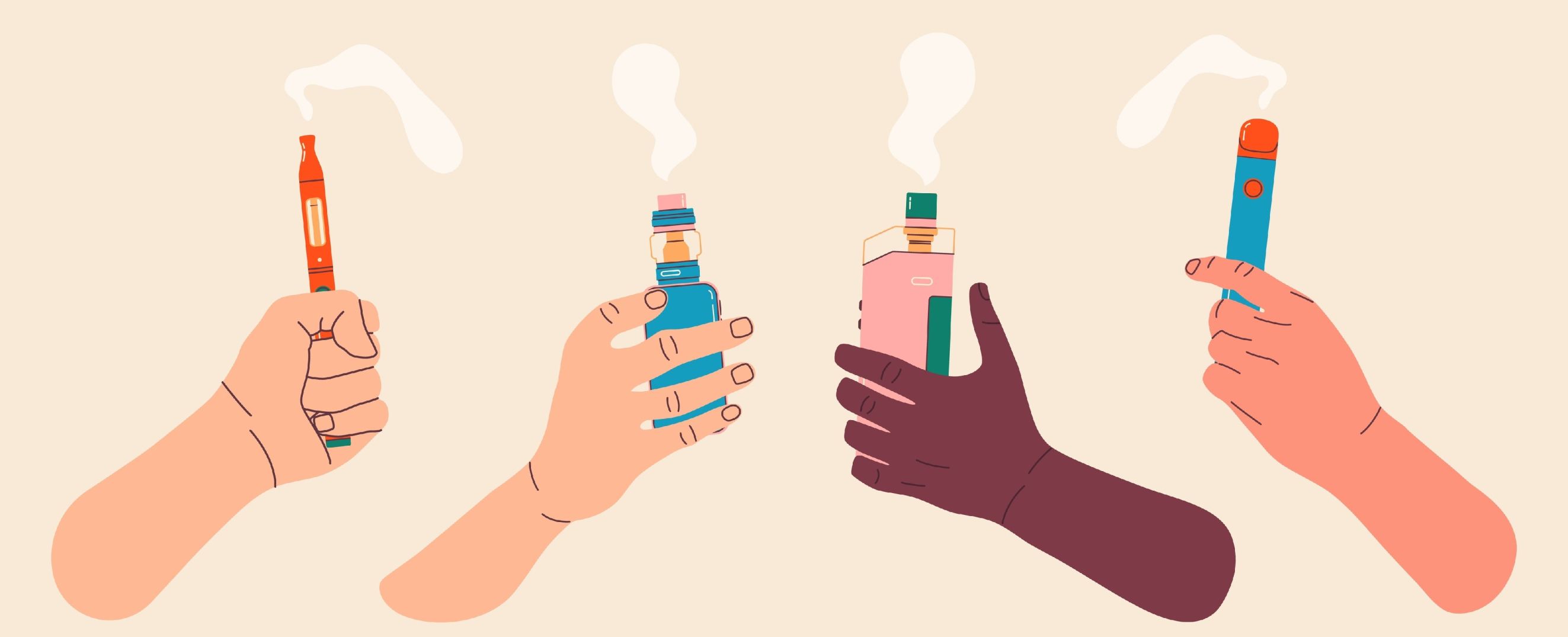 Image asking if e cigarettes cause lung cancer. Vaping and lung cancer risk.