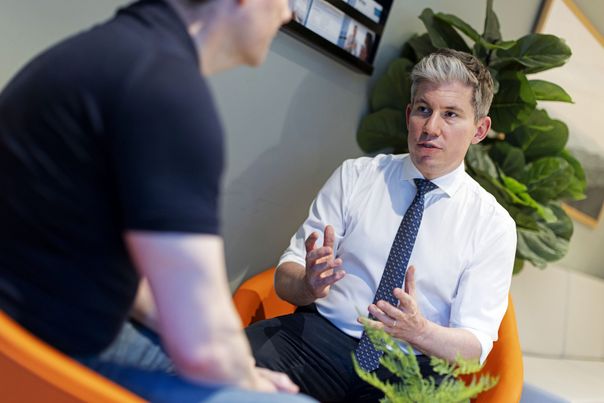 Dr James Wilson describing cancer genetics results from a liquid biopsy or cancer blood test for screening, diagnosis or monitoring of cancer treatment