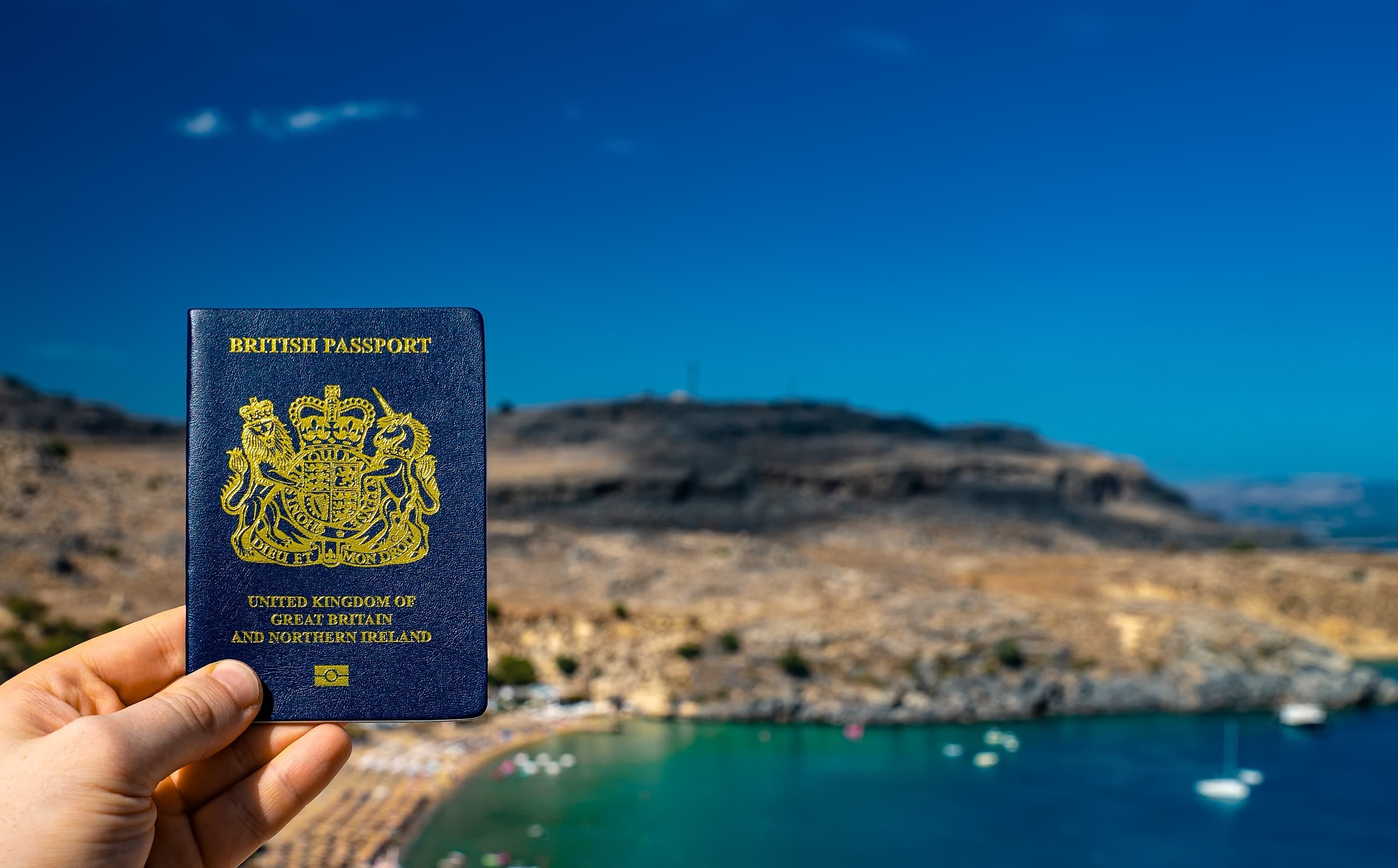 Image of a passport abroad. Advice on lung cancer travel insurance for people in the UK